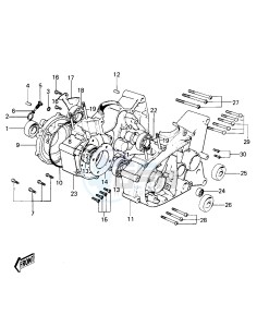 KE 100 A [KE100] (A9-A10) [KE100] drawing CRANKCASE -- KE100-A5_A6- -