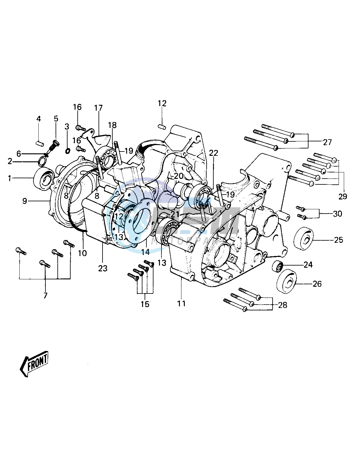 CRANKCASE -- KE100-A5_A6- -