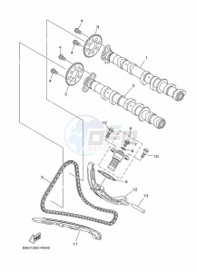 TRACER 900 MTT850 (B5CM) drawing CAMSHAFT & CHAIN