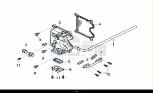 CRUISYM a 125i ABS (LV12W2-EU) (E5) (M1) drawing CYLINDER HEAD COVER