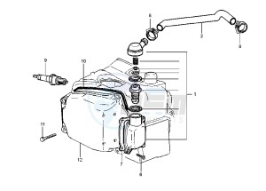 Runner VX-VXR 125-200 125 drawing Oil drain valve