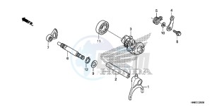 TRX680FAF TRX680 Europe Direct - (ED) drawing GEARSHIFT FORK