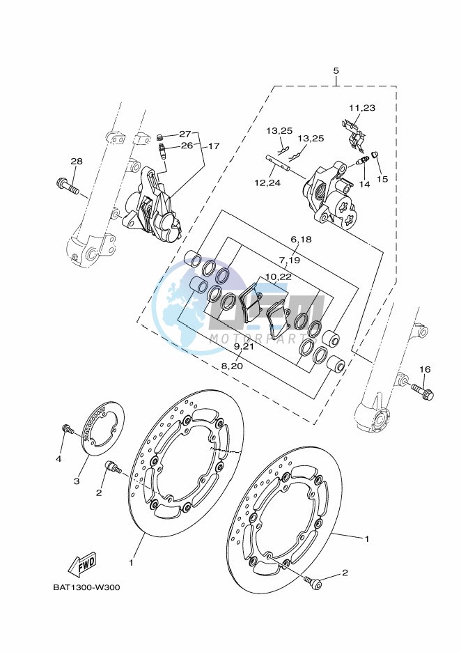 FRONT BRAKE CALIPER