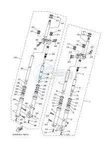 MWS150 MWS150-A TRICITY 155 (BB89) drawing FRONT FORK