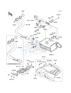 ER 650 A [ER-6N (EUROPEAN] (A6S-A8F) A8F drawing MUFFLER-- S- -