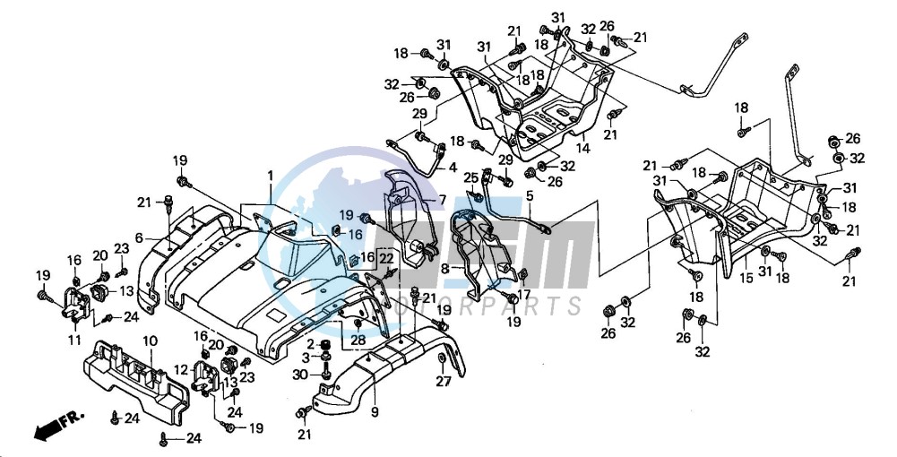 FRONT FENDER (ES)