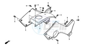 TRX250 RECON drawing BODY COVER