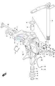 DF 250 drawing Swivel Bracket SS Model w/Transom (L)