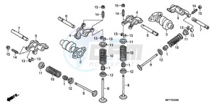 XL700V9 UK - (E / MKH SPC) drawing CAMSHAFT/VALVE