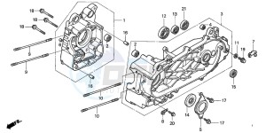 NES150 125 drawing CRANKCASE