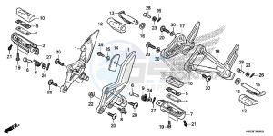 CBR250RF CBR250R Europe Direct - (ED) drawing STEP