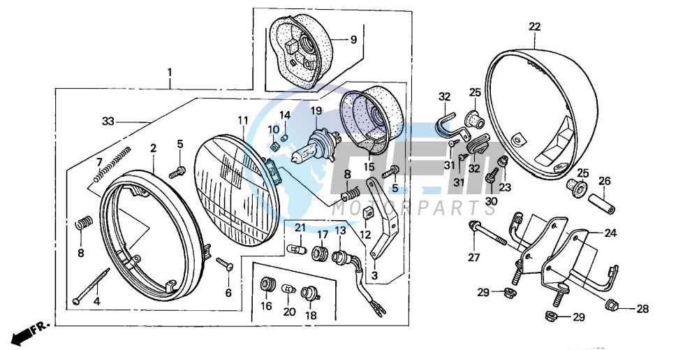 HEADLIGHT (E/ED/F/H/KO/U/2ED)