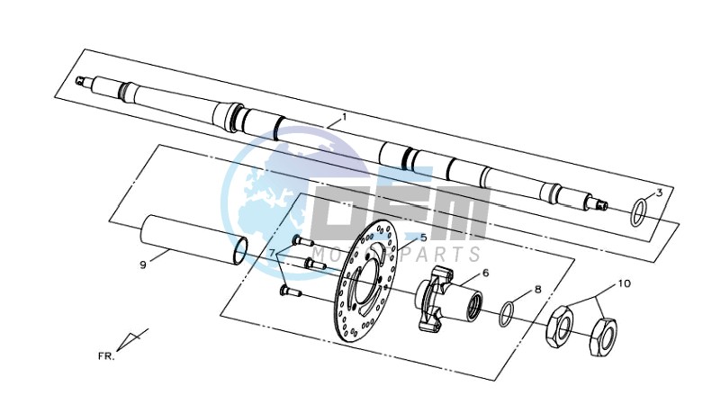 REAR AXLE / BRAKE DISC