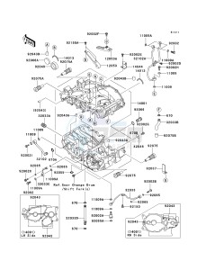 EX 500 D [NINJA 500R] (D6F-D9F) D6F drawing CRANKCASE