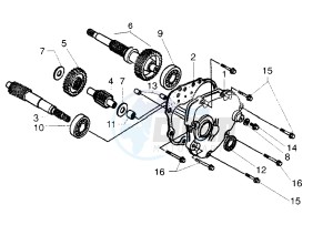 X9 250 drawing Gear group