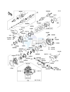 KVF 750 C [BRUTE FORCE 750 4X4I] (C6F-C7F) C6F drawing DRIVE SHAFT-FRONT