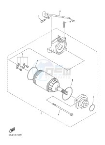 WR450F (1DX9 1DX6 1DX8 1DX7) drawing STARTING MOTOR