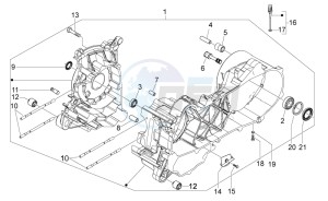 Scarabeo 50 4T 4V drawing Crankcase