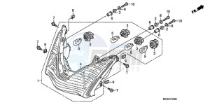 ST1300A9 Australia - (U / ABS MME) drawing REAR COMBINATION LIGHT