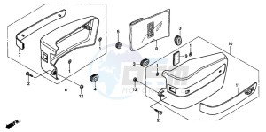 CMX250C REBEL drawing SIDE COVER