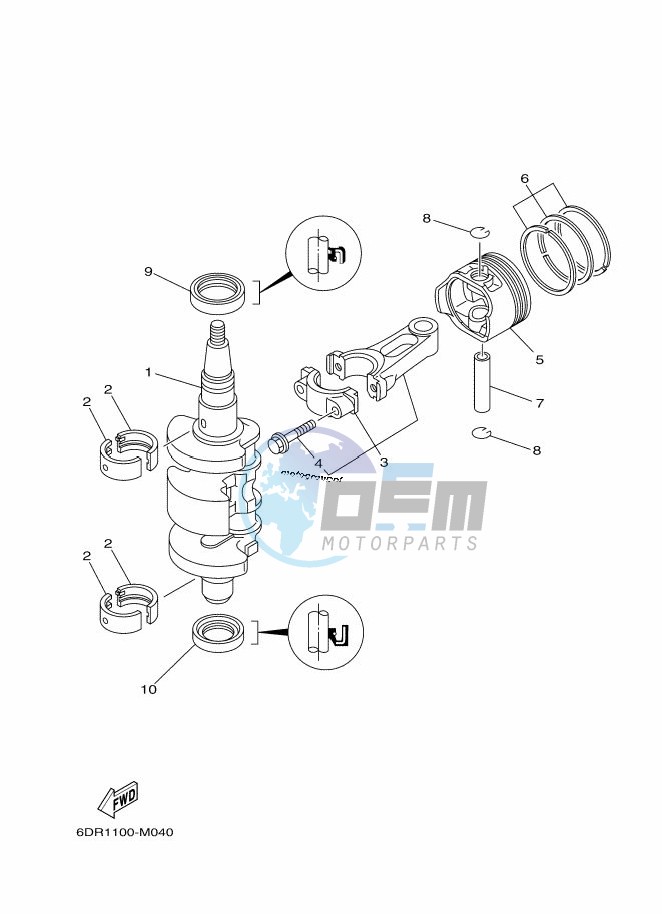 CRANKSHAFT--PISTON