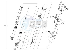 SENDA SM - 125 drawing FRONT FORK