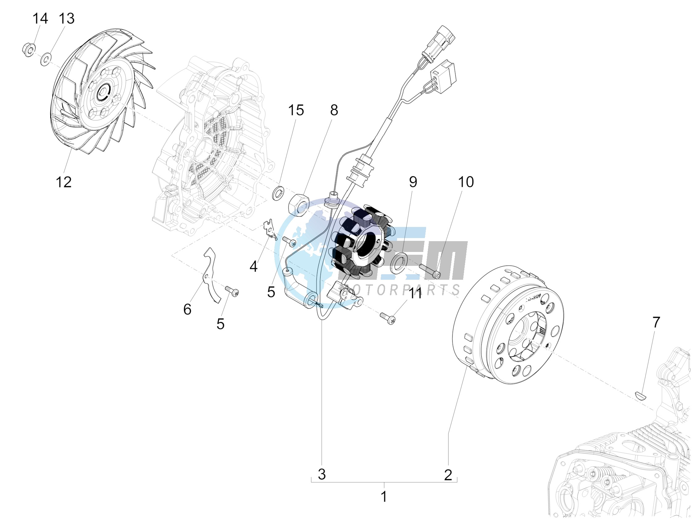 Flywheel magneto