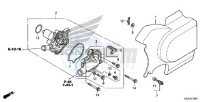 VT750SE Shadow E drawing WATER PUMP