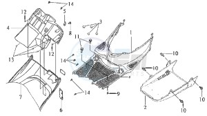 DD50 FIX E2 drawing COWLING / FOOTREST