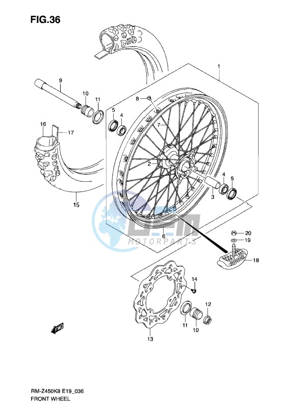 FRONT WHEEL (K8-L0)