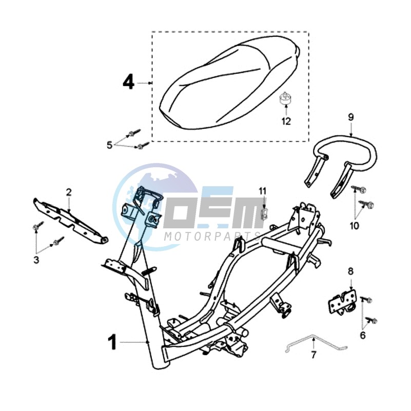 FRAME AND SADDLE