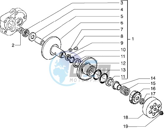 Driven pulley