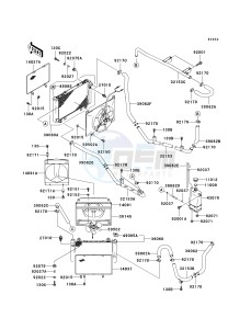 KAF 950 B [MULE 3010 DIESEL 4X4] (B2-B3) [MULE 3010 DIESEL 4X4] drawing RADIATOR