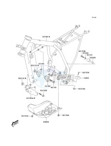 KLX 125 A (A1-A3) drawing FRAME