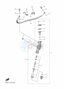 YZ450F (B2W6) drawing REAR MASTER CYLINDER