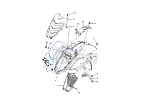 YFM RR RAPTOR 660 drawing FRONT FENDER