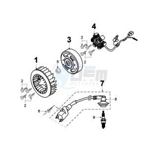 ELYSEO 100 FR drawing IGNITION PART