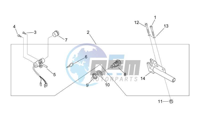 Lock hardware kit