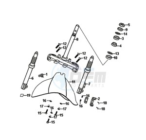 ALLO 50 (25 KM/H) (AJ05WA-NL) (L8-M0) drawing STEERING STEM FRONT CUSHION / ALLO 50 (25 KM/H) (AJ05WA-NL) (L8-M0)