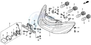 VFR800FI drawing REAR COMBINATION LIGHT