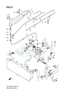 GSF-1250 BANDIT EU drawing RADIATOR HOSE