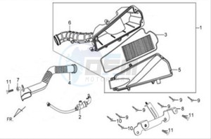 X'PRO 125 drawing AIRFILTER