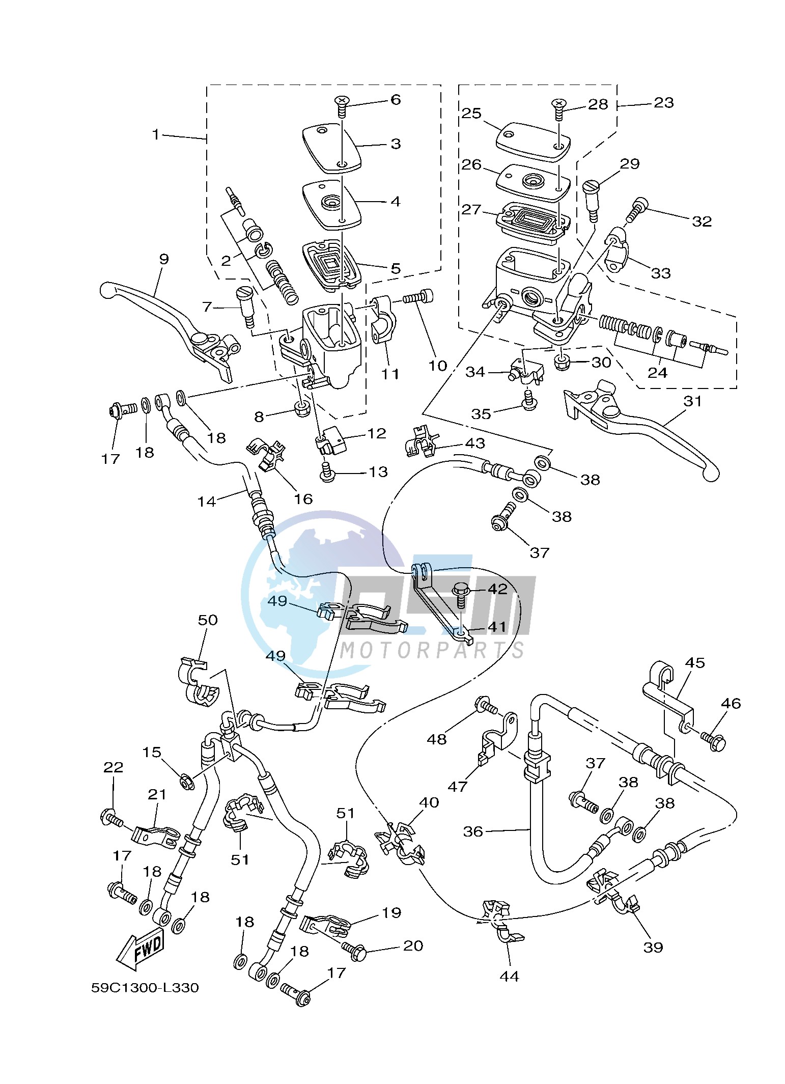 FRONT MASTER CYLINDER