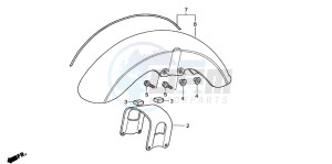 NV750C2 drawing FRONT FENDER