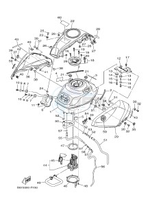 YZF-R3A 321 R3 (B02D) drawing FUEL TANK