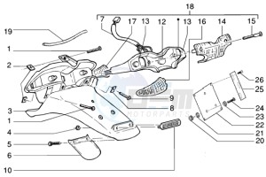 Runner 200 VXR 4t drawing Rear tail lamp