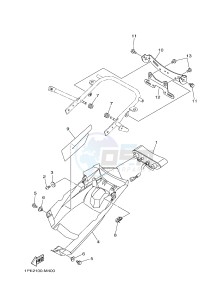 YFM700R YFM700RSE RAPTOR 700R (1VSA 1VSB 1VSC) drawing TAILLIGHT