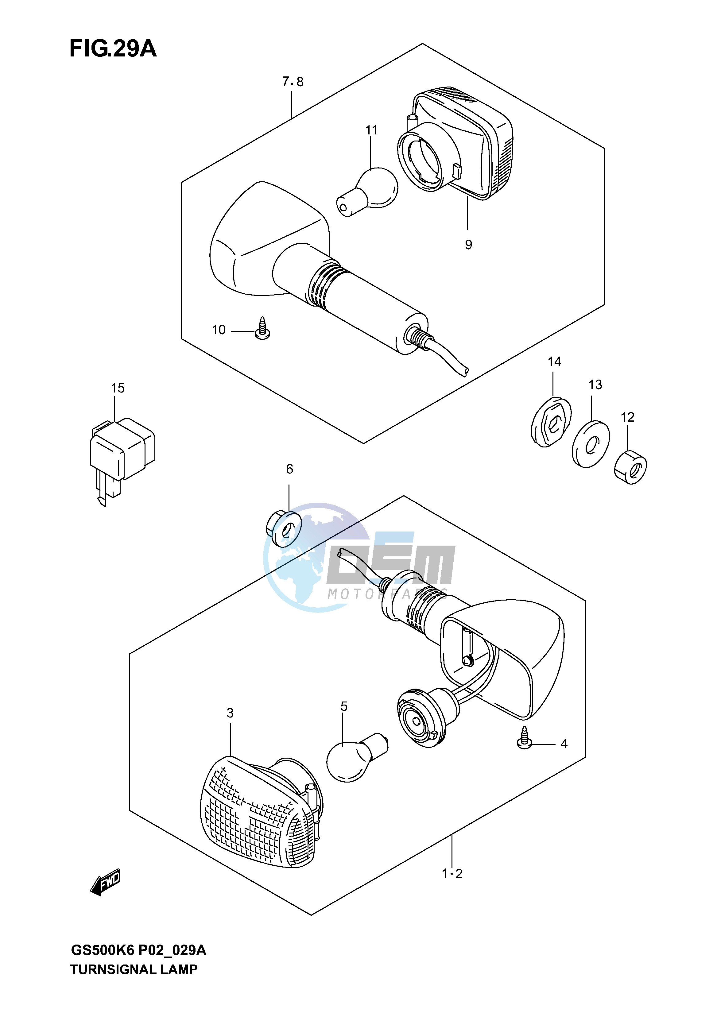 TURNSIGNAL LAMP (GS500K4 K5 K6 UK4 K5 K6)