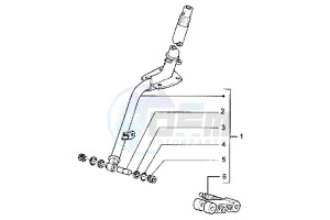 Hexagon 250 GT drawing Steering column