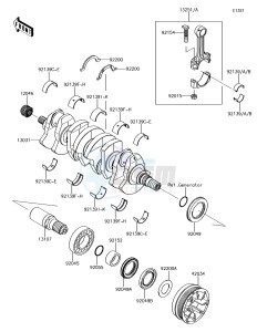 JET SKI ULTRA 310X JT1500LGF EU drawing Crankshaft